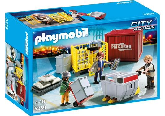Playmobil 5259 Sammlerstück City Action Cargo-Team mit Ladegut - plegobil