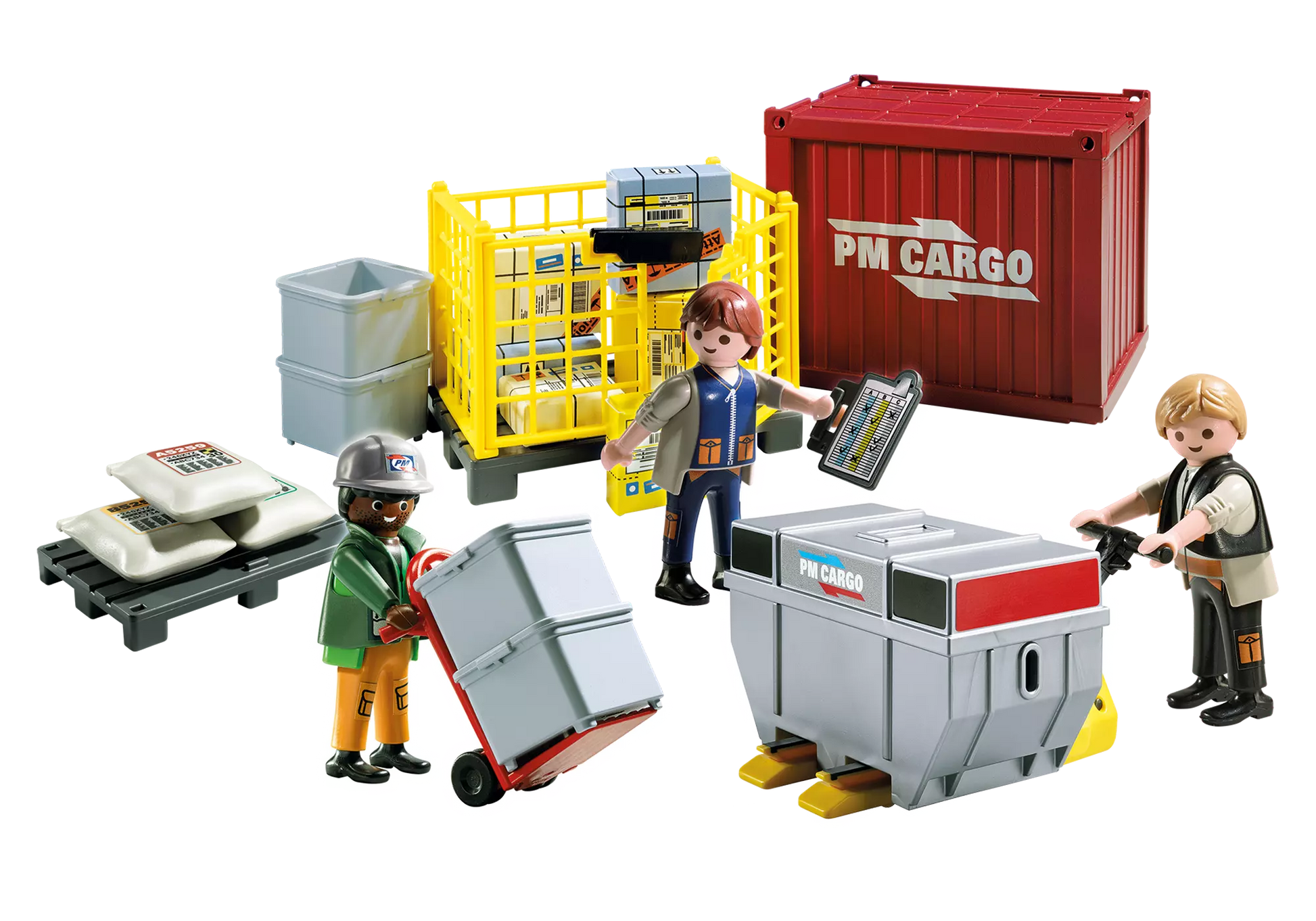 Playmobil 5259 Sammlerstück City Action Cargo-Team mit Ladegut - plegobil
