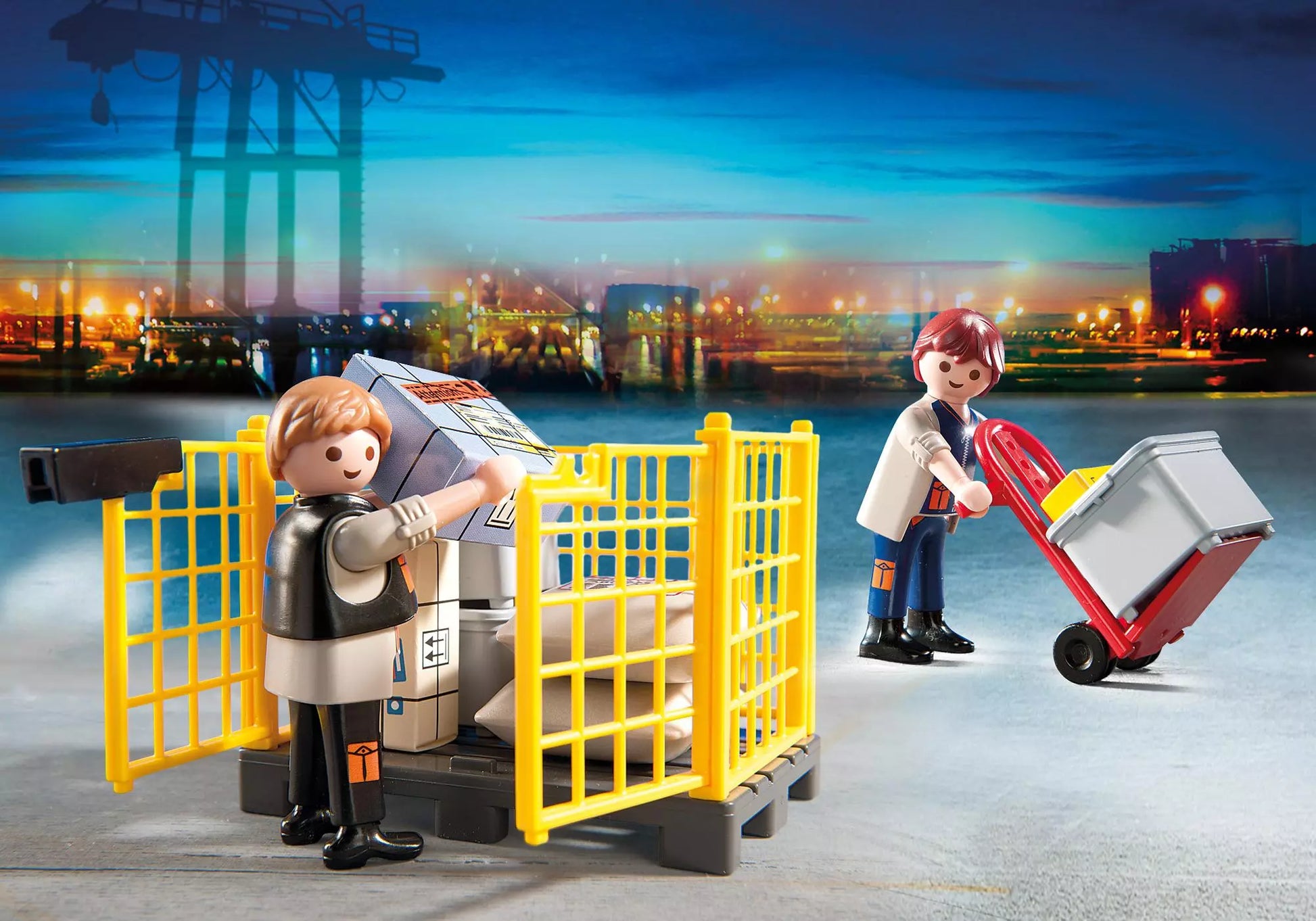 Playmobil 5259 Sammlerstück City Action Cargo-Team mit Ladegut - plegobil