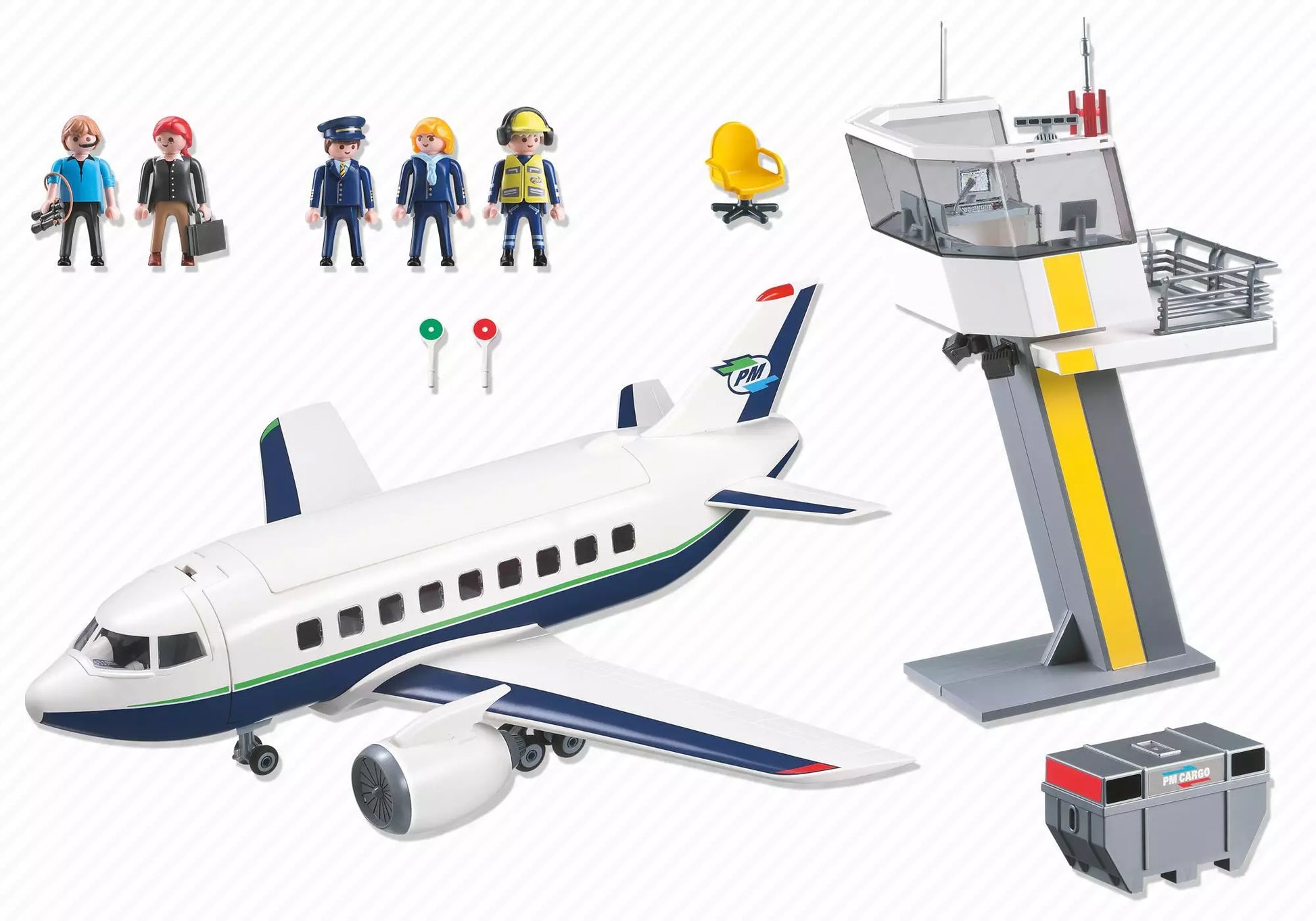 Playmobil 5261 Sammlerstück City Action Cargo- und Passagierflugzeug - plegobil