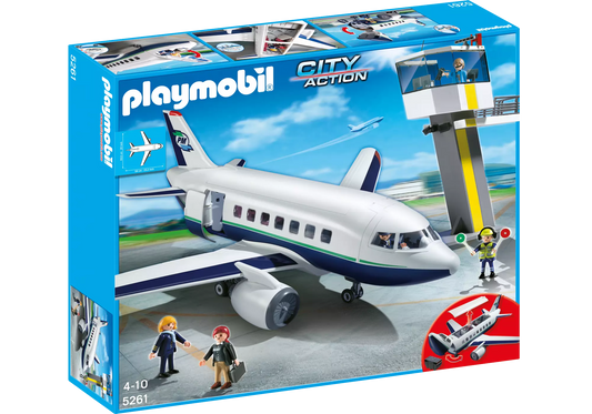Playmobil 5261 Sammlerstück City Action Cargo- und Passagierflugzeug - plegobil