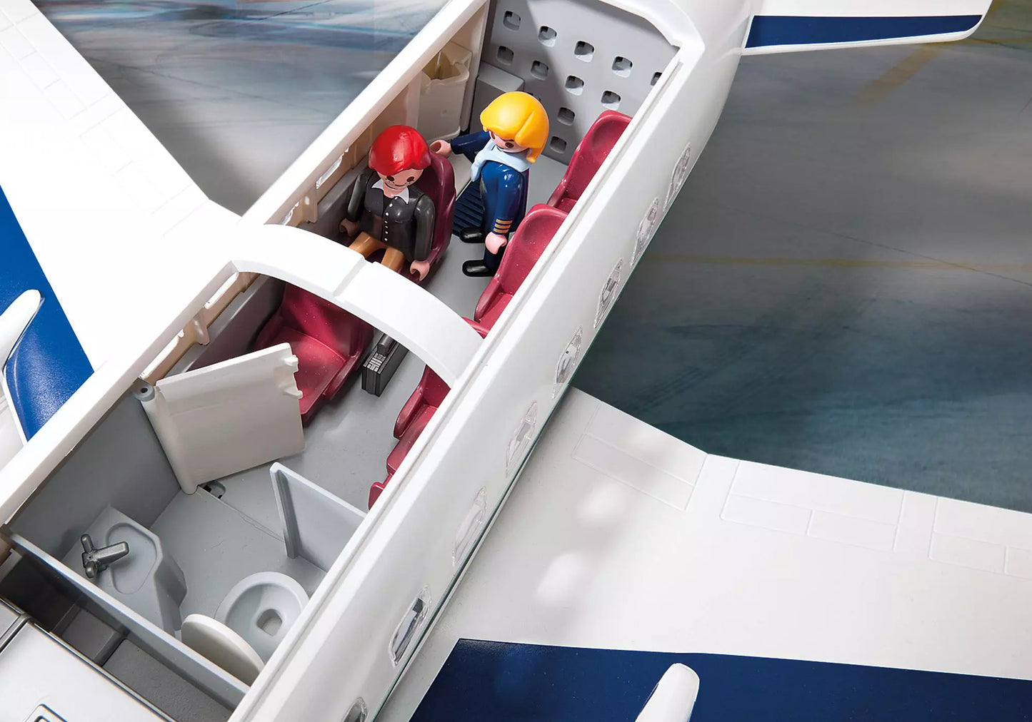 Playmobil 5261 Sammlerstück City Action Cargo- und Passagierflugzeug - plegobil