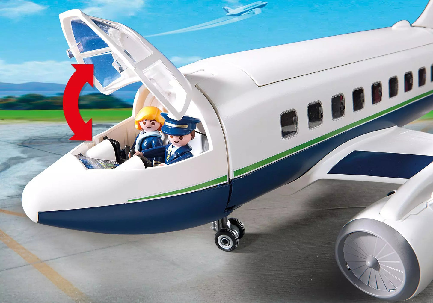 Playmobil 5261 Sammlerstück City Action Cargo- und Passagierflugzeug - plegobil