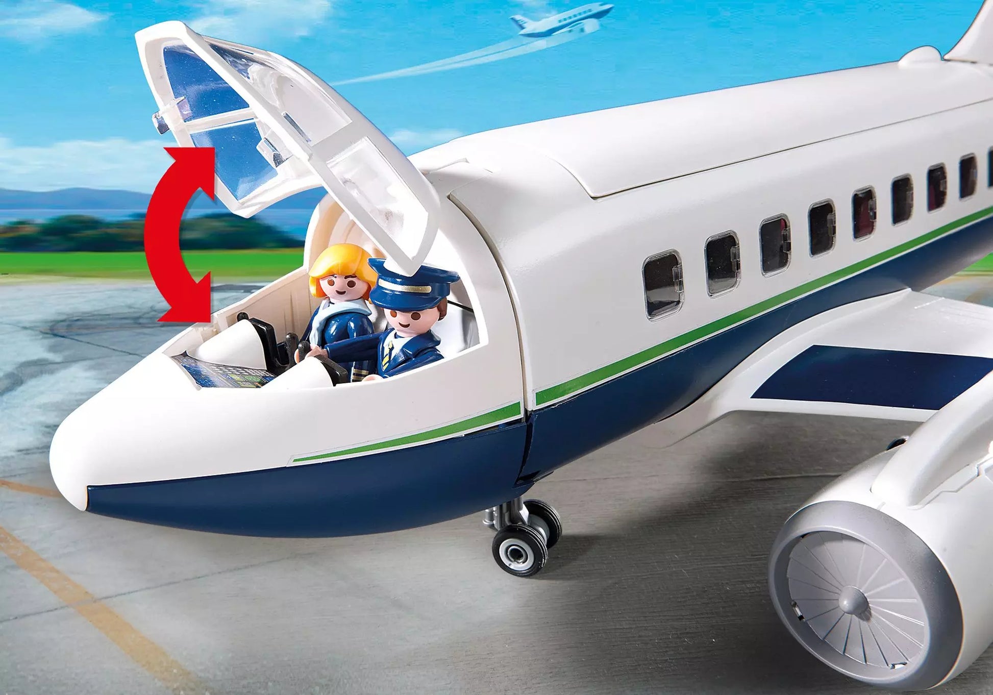 Playmobil 5261 Sammlerstück City Action Cargo- und Passagierflugzeug - plegobil