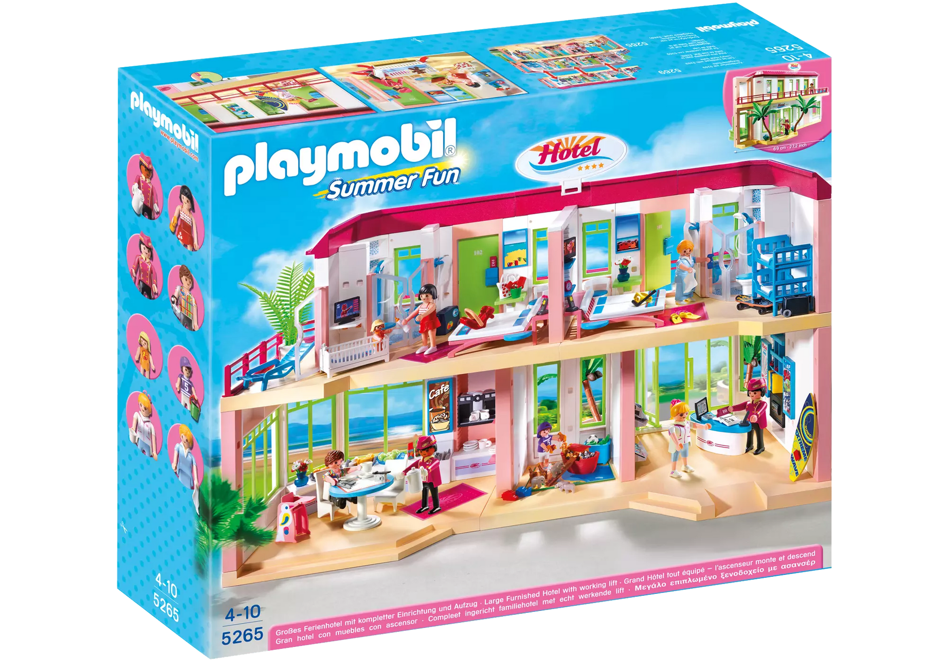 Playmobil 5265 Sammlerstück Summer Fun Großes Ferienhotel mit Einrichtung - plegobil