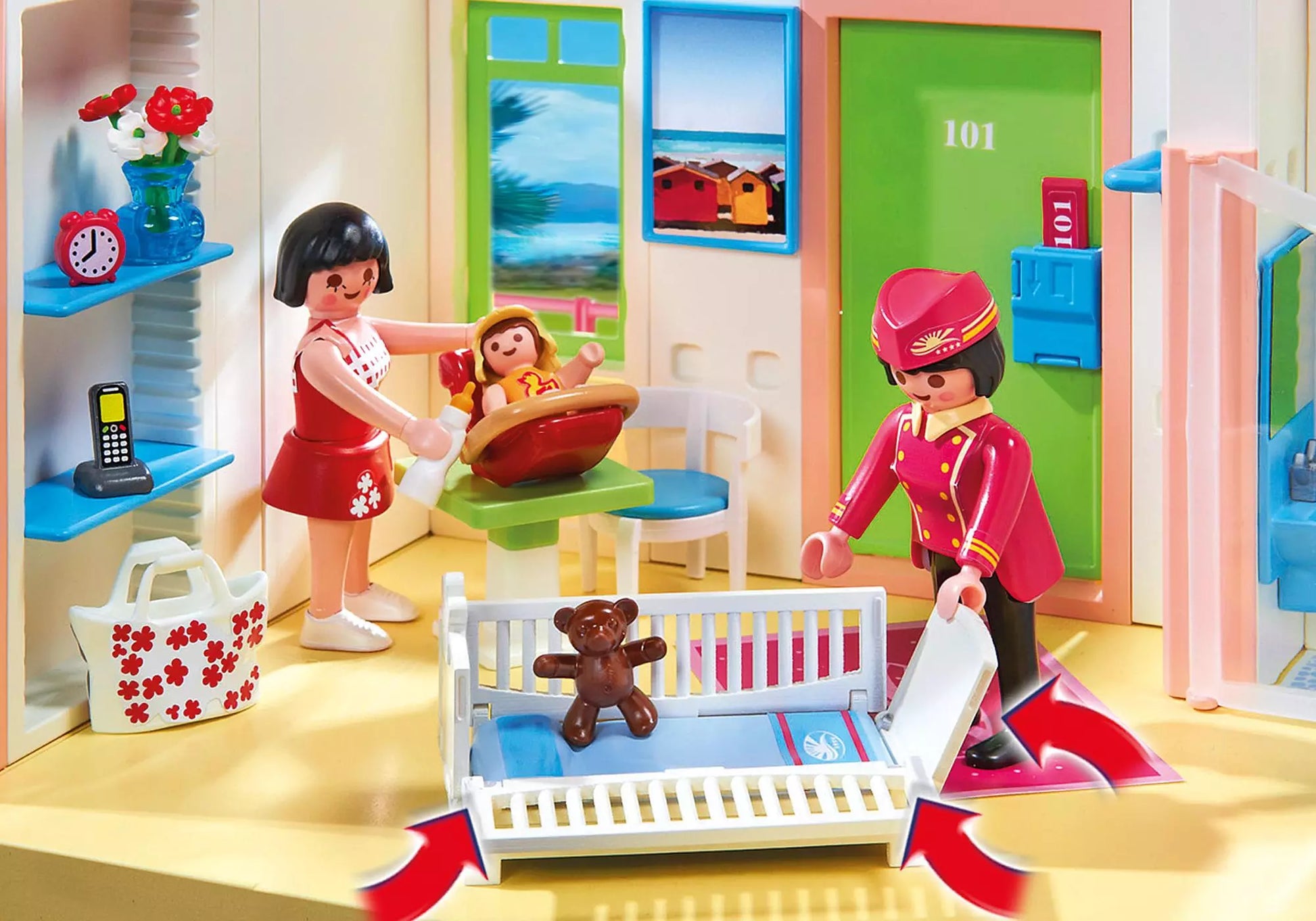 Playmobil 5265 Sammlerstück Summer Fun Großes Ferienhotel mit Einrichtung - plegobil