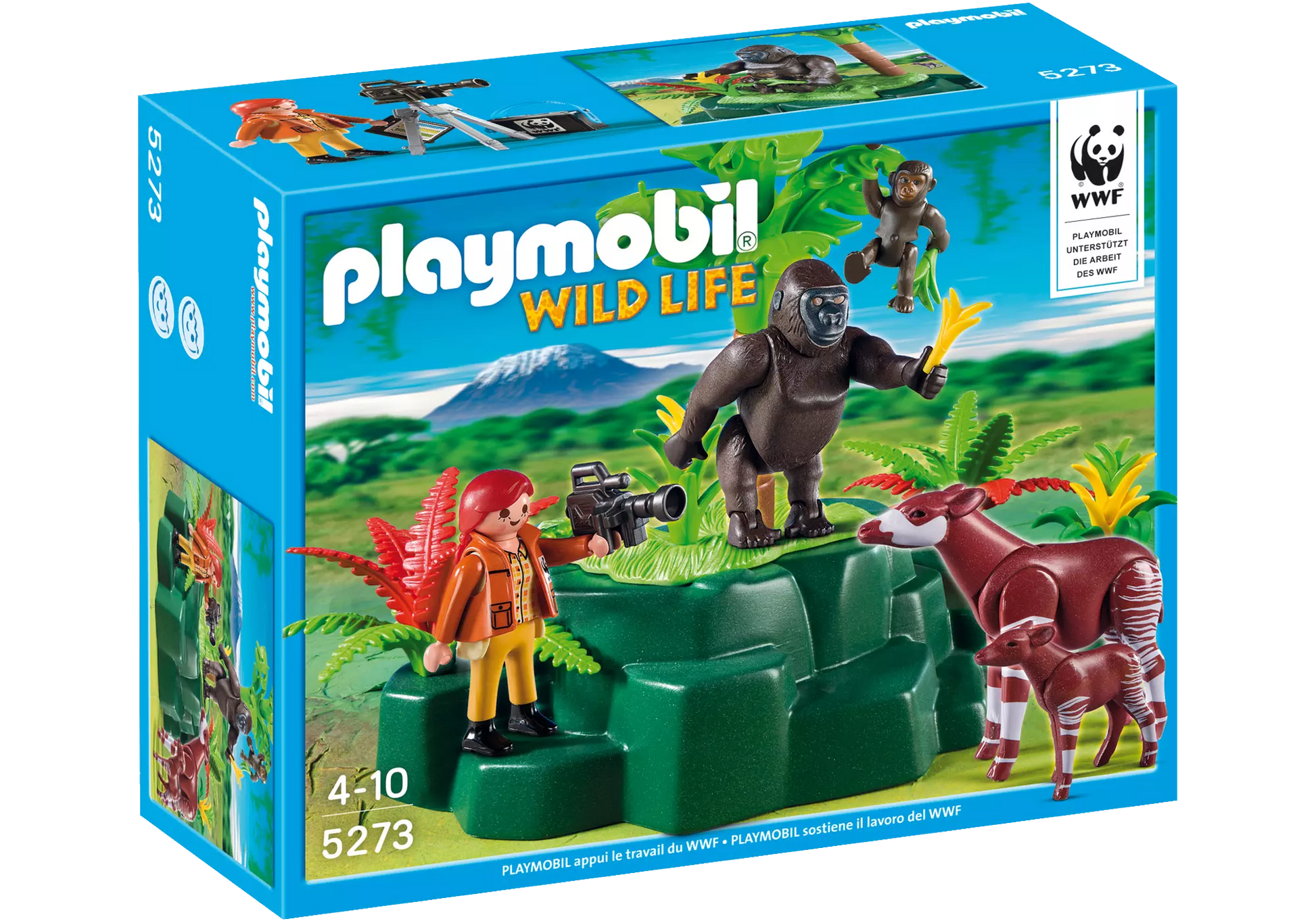 Playmobil 5273 Wild Life WWF - Zoologin bei Okapis und Gorillas - plegobil