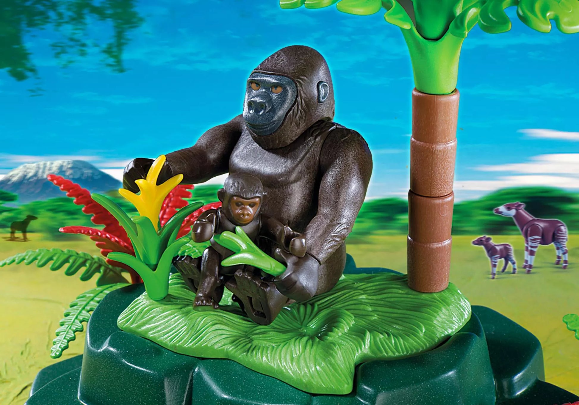 Playmobil 5273 Wild Life WWF - Zoologin bei Okapis und Gorillas - plegobil