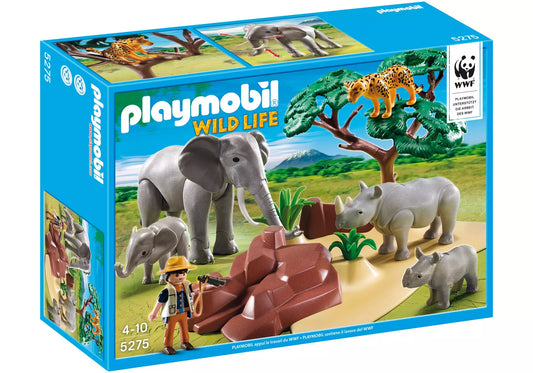 Playmobil 5275 Wild Life WWF-Forscher bei afrikanischen Savannentieren - plegobil