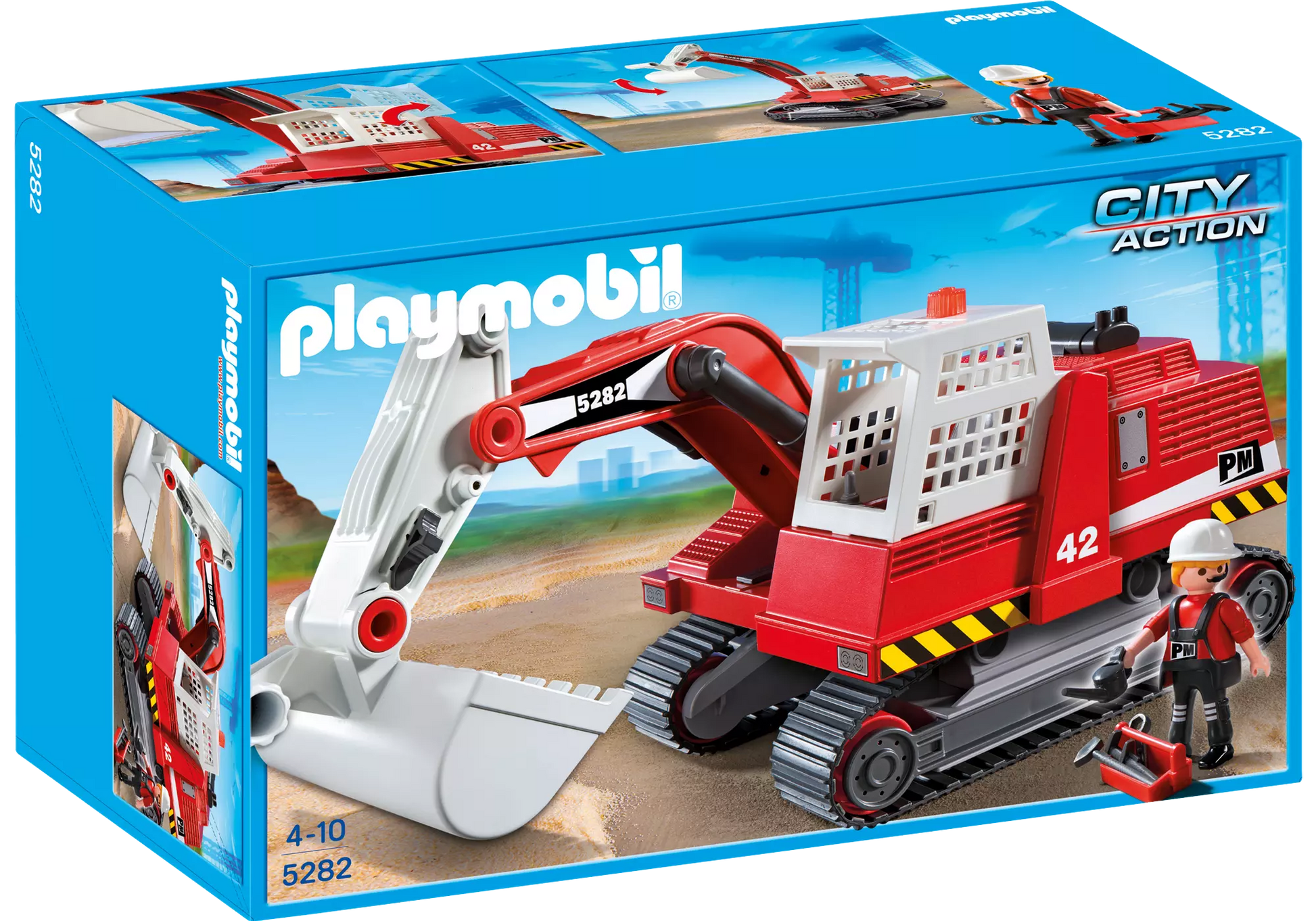 Playmobil 5282 Sammlerstück City Action Großer Kettenbagger - plegobil
