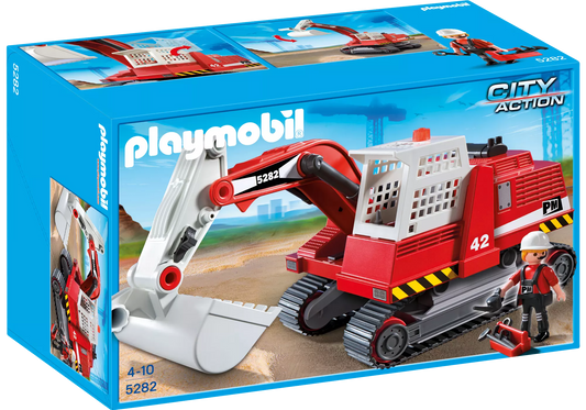 Playmobil 5282 Sammlerstück City Action Großer Kettenbagger - plegobil