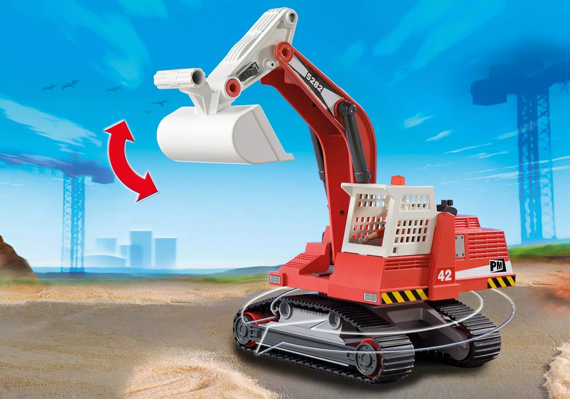 Playmobil 5282 Sammlerstück City Action Großer Kettenbagger - plegobil