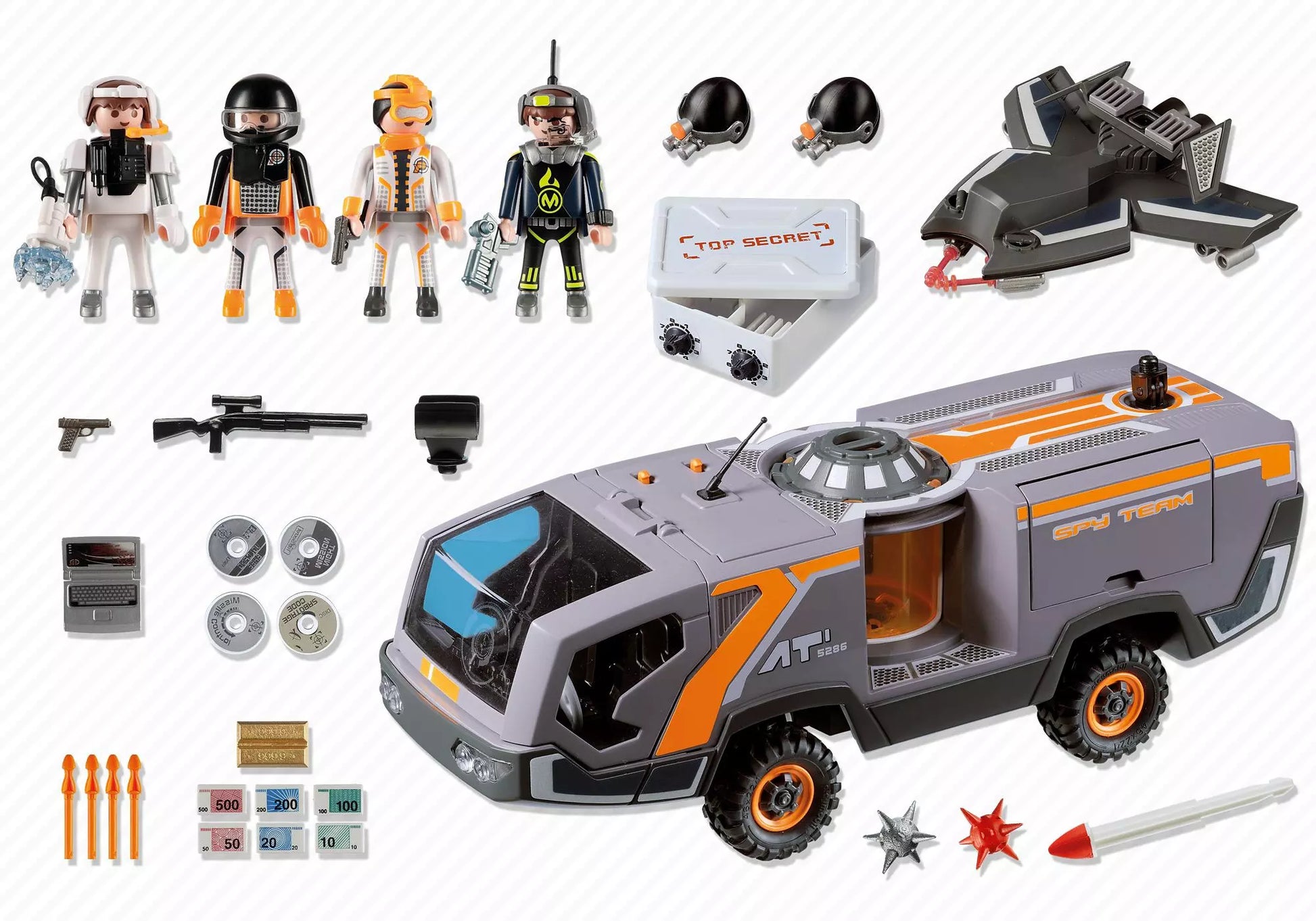 Playmobil 5286 Sammlerstück Top Agents Spy Team Commander Truck - plegobil