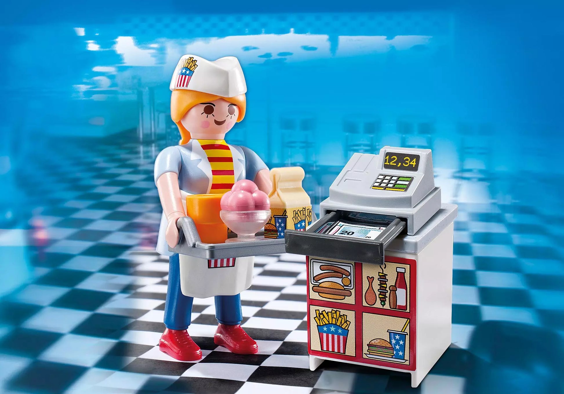 Playmobil 5292 Special Plus Serviererin mit Kasse - plegobil