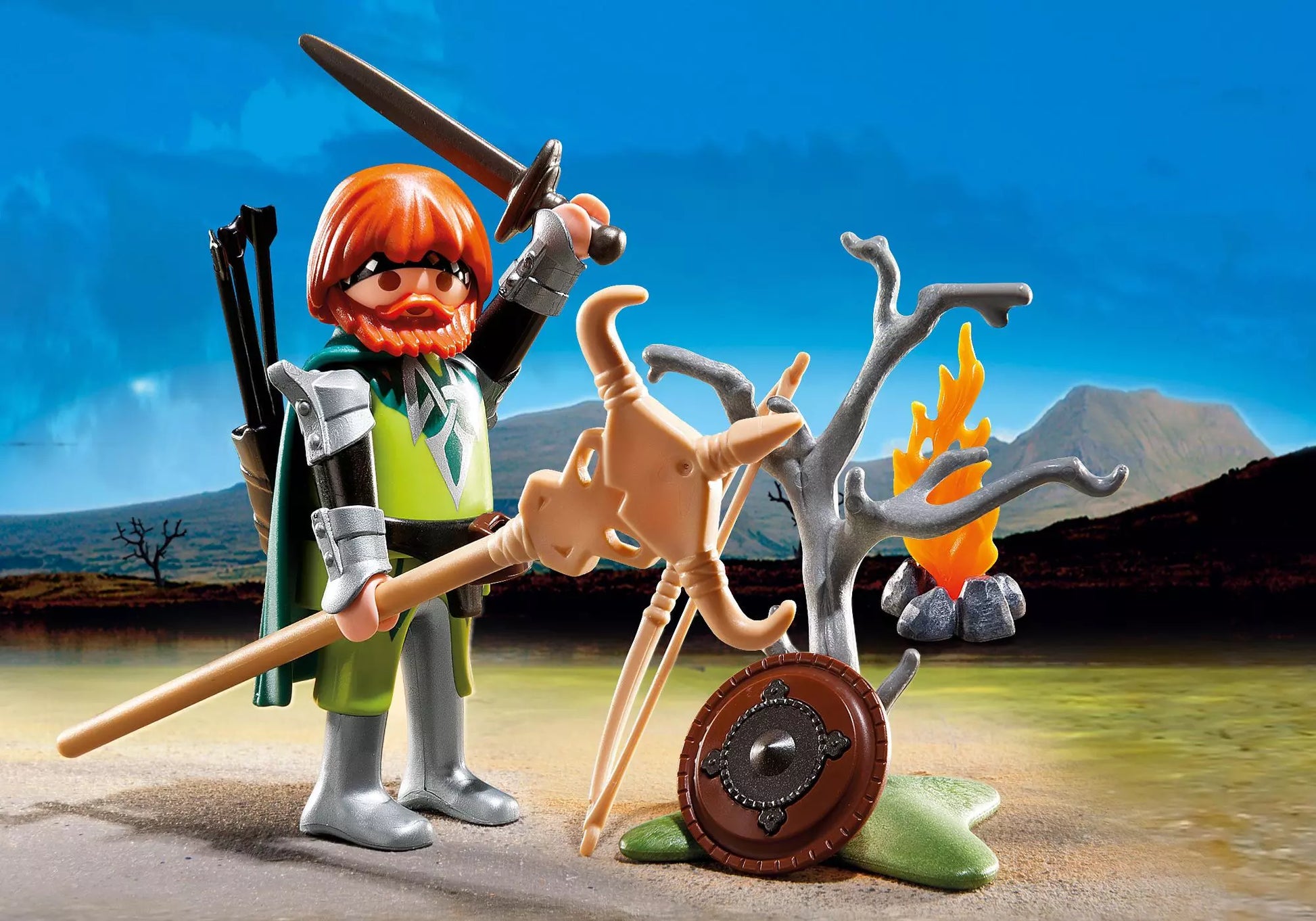 Playmobil 5293 Special Plus Keltenkrieger mit Waffen am Lagerfeuer - plegobil