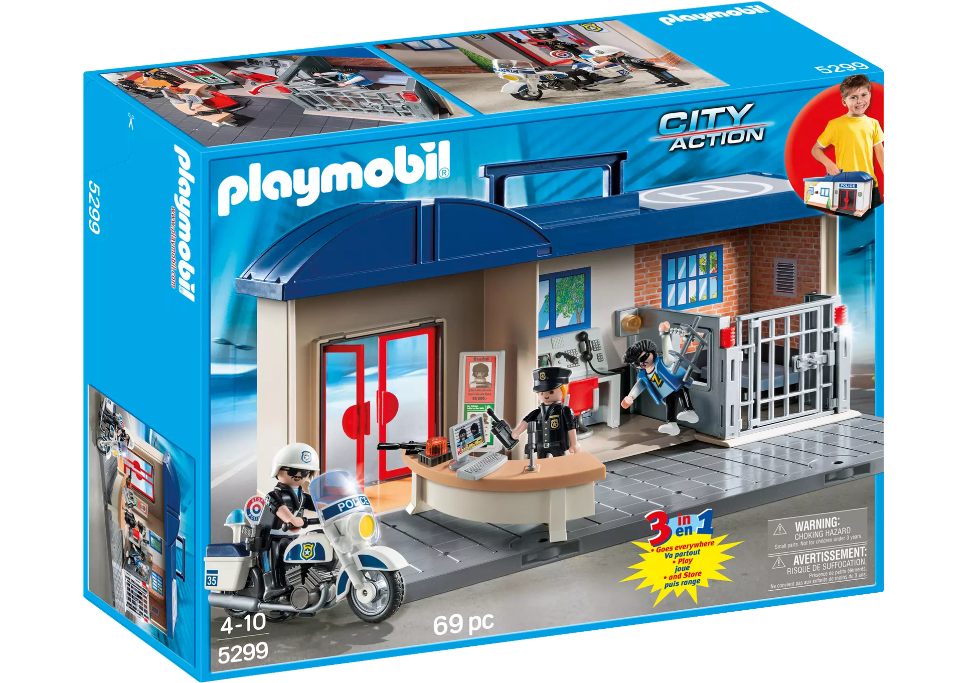 Playmobil 5299 City Action Mitnehm Polizeizentrale - plegobil