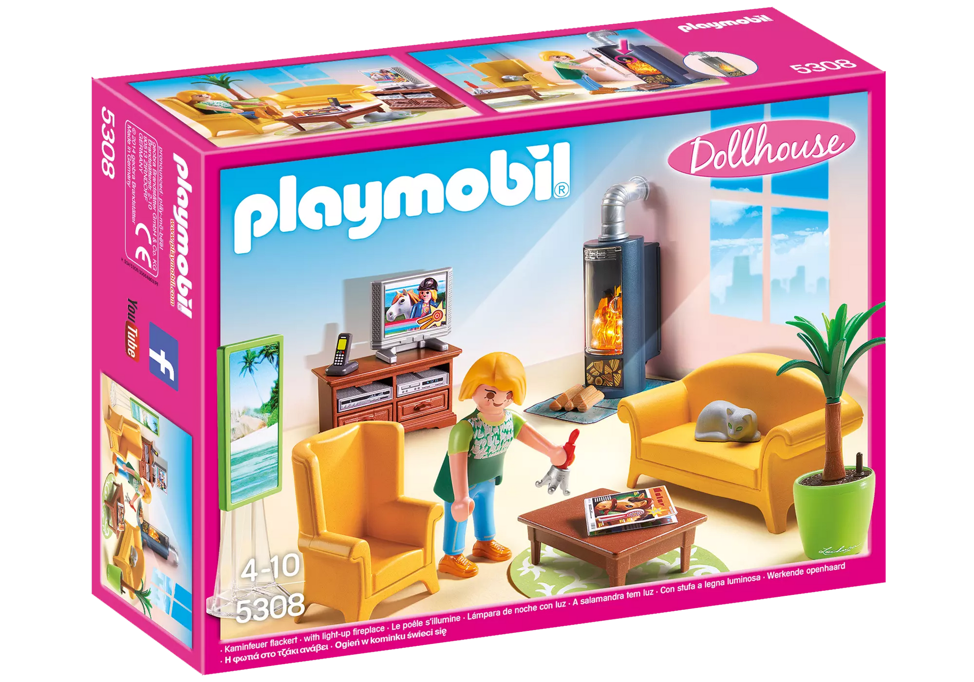 Playmobil 5308 Dollhouse Wohnzimmer mit Kaminofen - plegobil