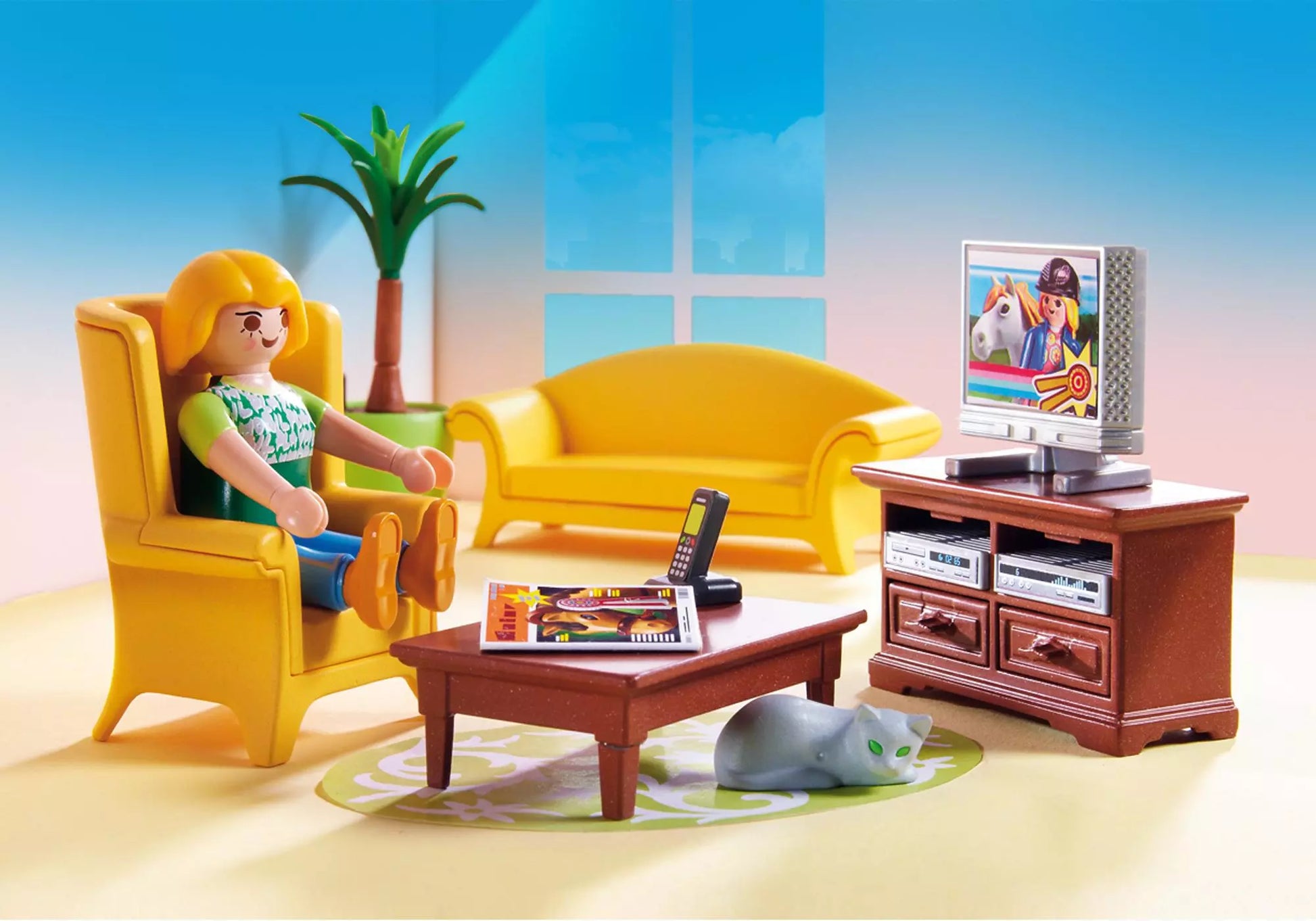 Playmobil 5308 Dollhouse Wohnzimmer mit Kaminofen - plegobil