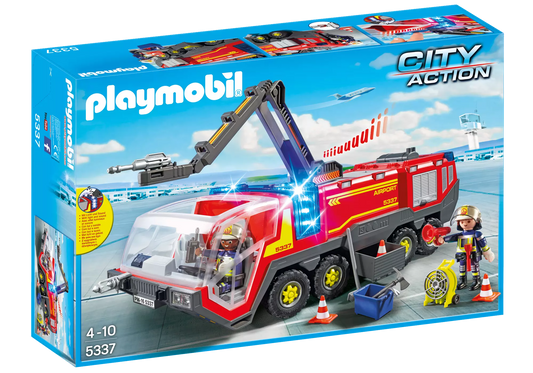 Playmobil 5337 City Action Flughafenlöschfahrzeug mit Licht und Sound - plegobil