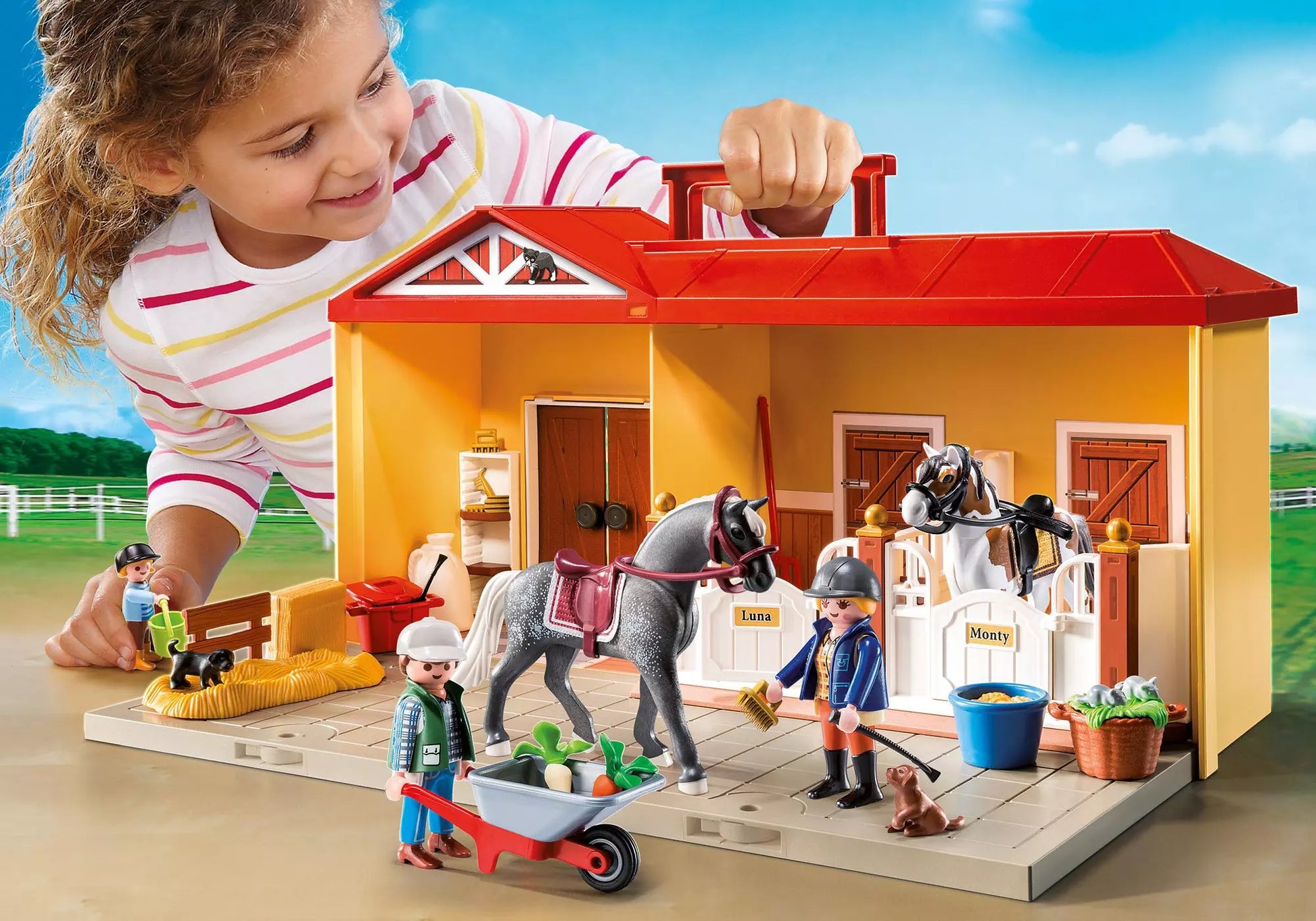 Playmobil 5348 Country Mein Mitnehm Pferdestall - plegobil