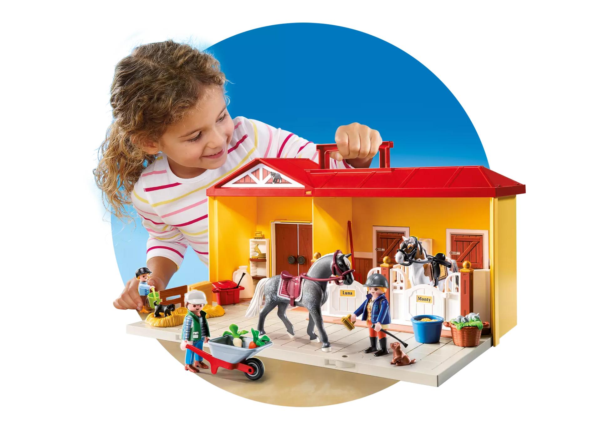 Playmobil 5348 Country Mein Mitnehm Pferdestall - plegobil