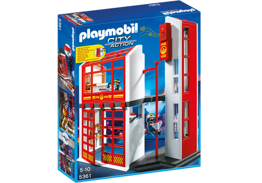 Playmobil 5361 City Action Feuerwehrstation mit Alarm - plegobil