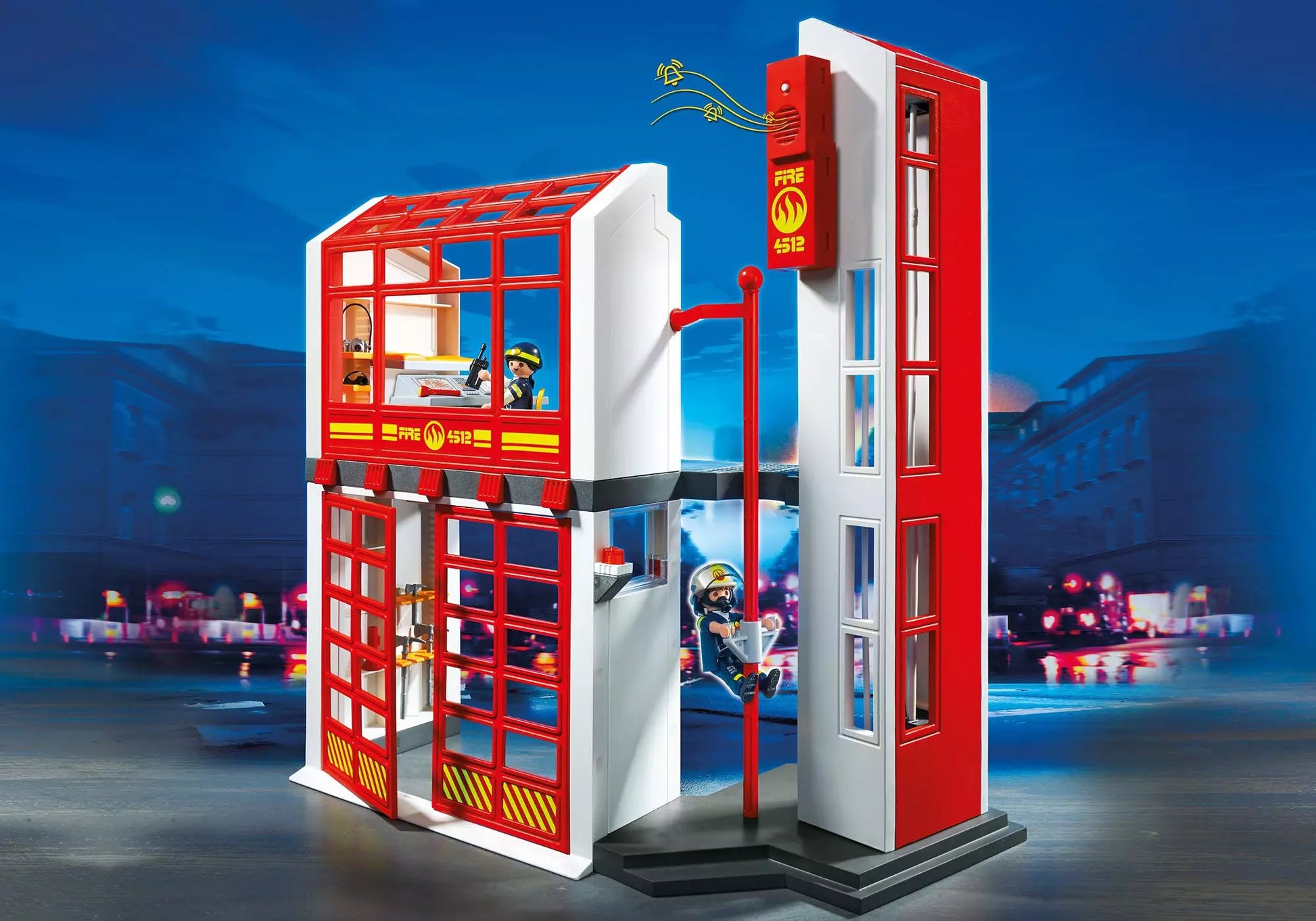 Playmobil 5361 City Action Feuerwehrstation mit Alarm - plegobil