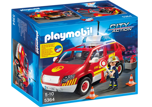 Playmobil 5364 City Action Brandmeisterfahrzeug mit Licht und Sound - plegobil