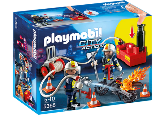 Playmobil 5365 City Action Feuerwehrmänner mit Löschpumpe - plegobil