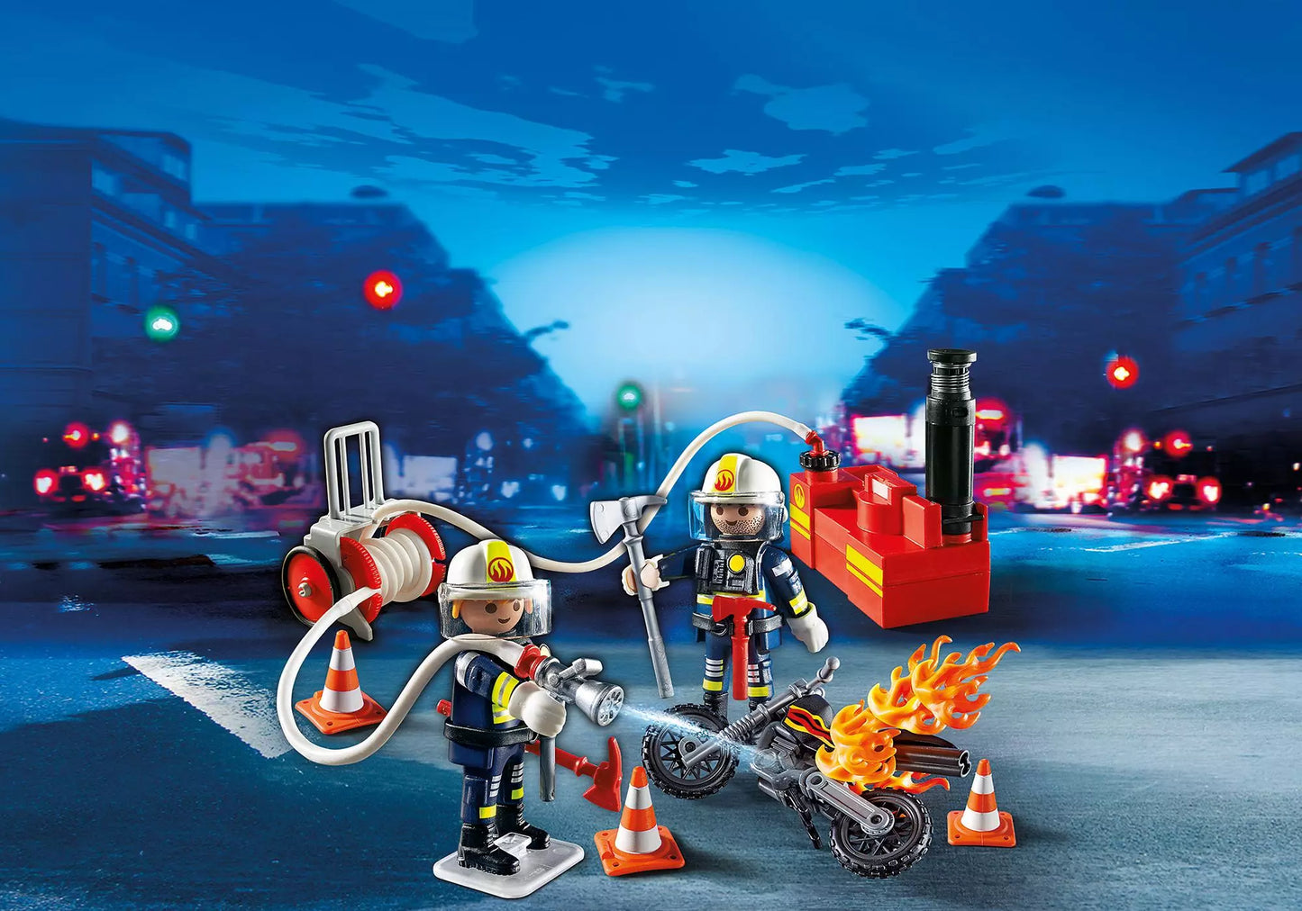 Playmobil 5365 City Action Feuerwehrmänner mit Löschpumpe - plegobil