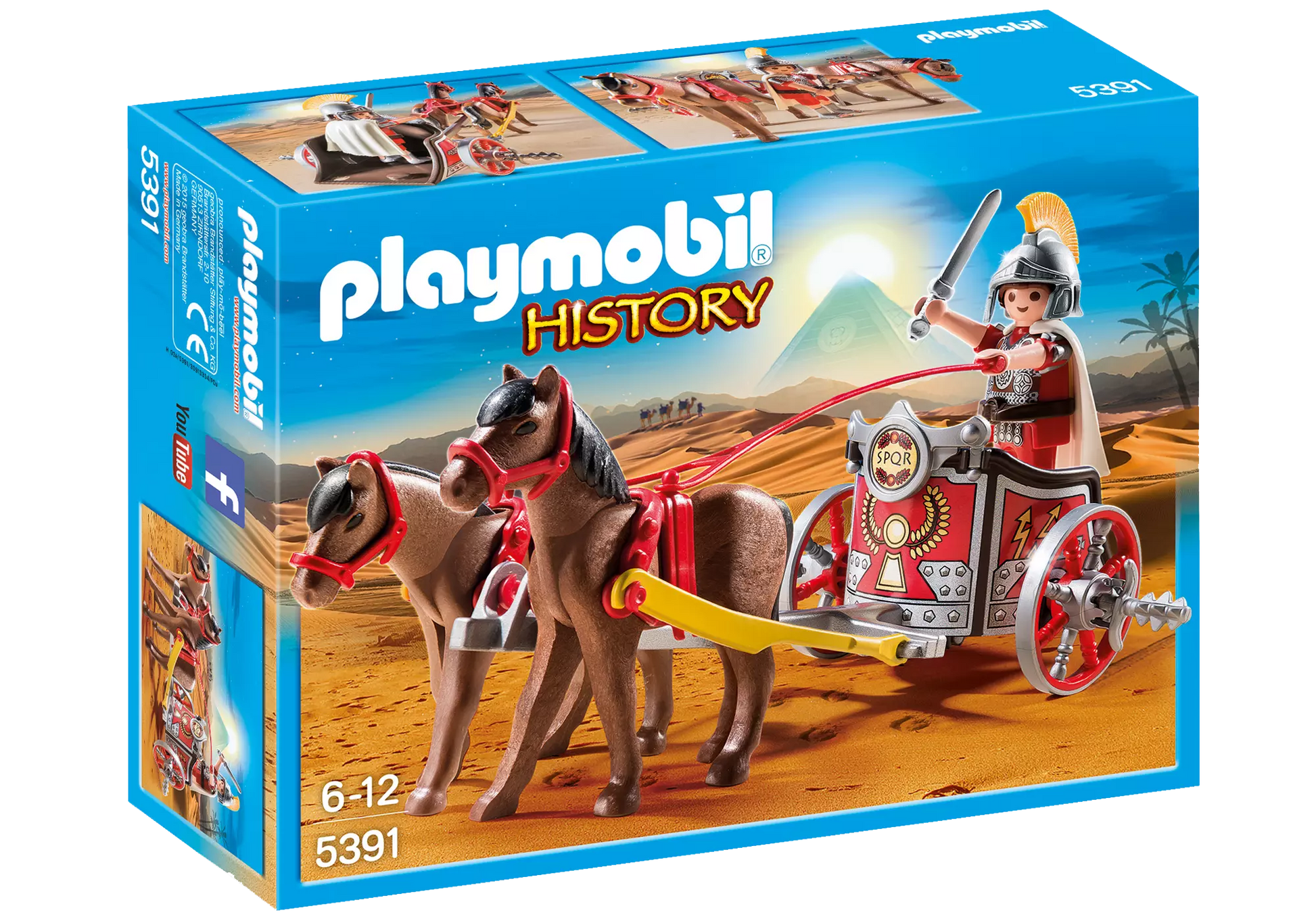 Playmobil 5391 History Römer Streitwagen - plegobil