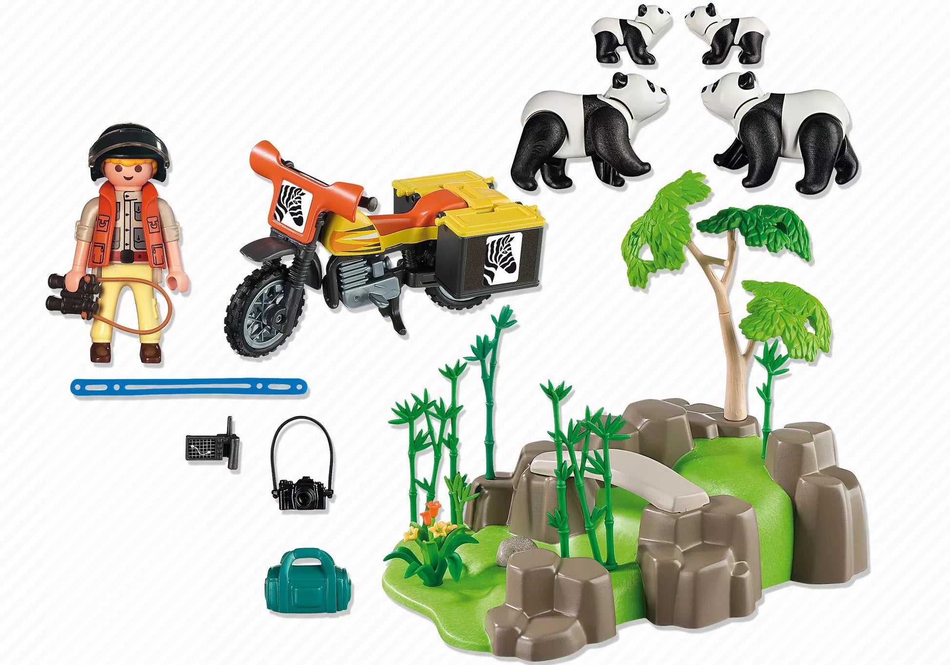 Playmobil 5414 Sammlerstück Wild Life Pandafamilie im Bambuswald - plegobil