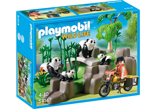 Playmobil 5414 Sammlerstück Wild Life Pandafamilie im Bambuswald - plegobil