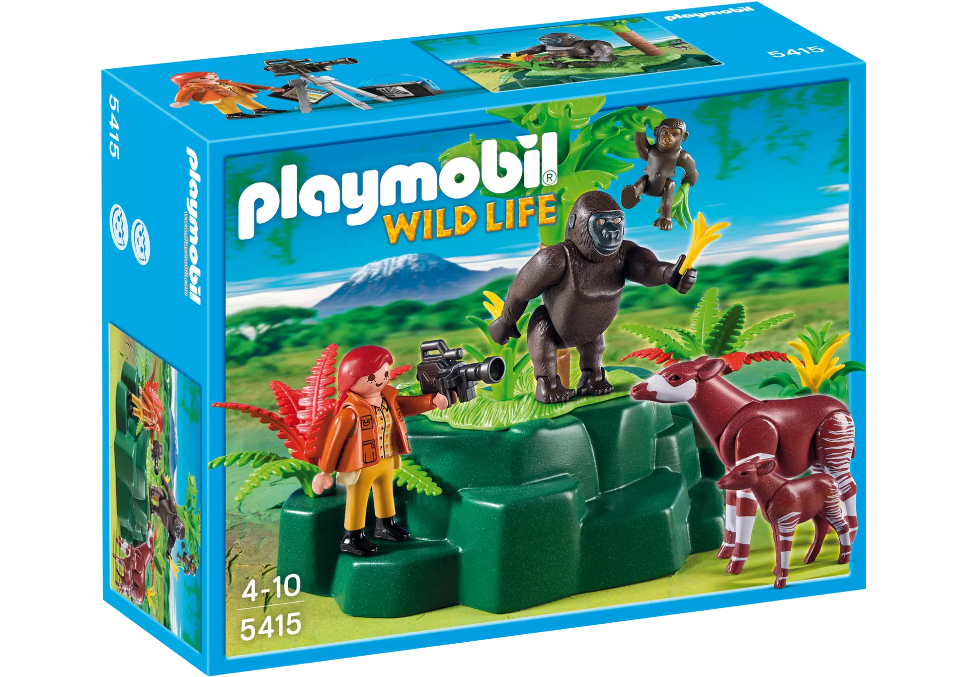Playmobil 5415 Sammlerstück Wild Life Okapis am Gorilla-Felsen - plegobil