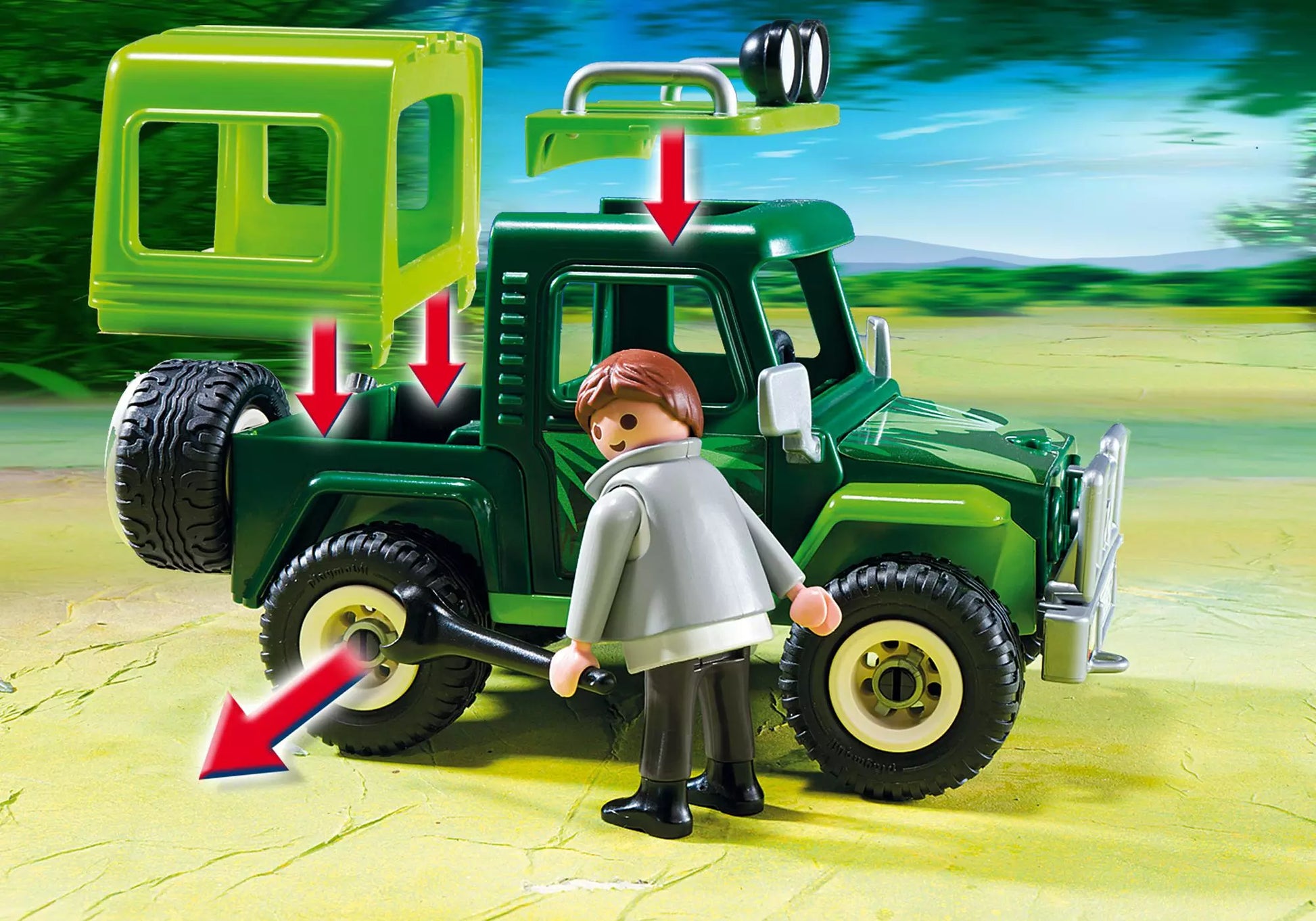 Playmobil 5416 Sammlerstück Wild Life Geländewagen bei Tigern und Orang-Utans - plegobil