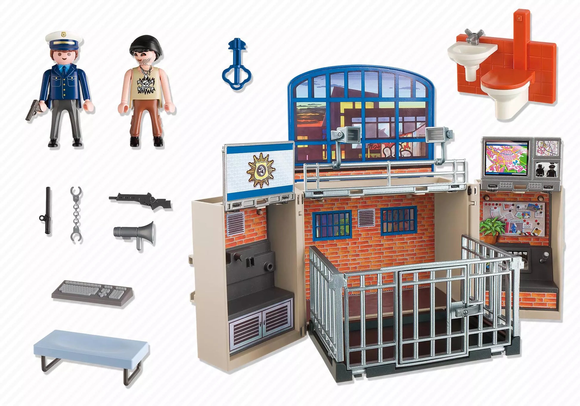 Playmobil 5421 City Action Spielbox Polizeistation - plegobil