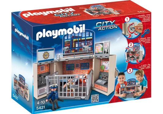 Playmobil 5421 City Action Spielbox Polizeistation - plegobil