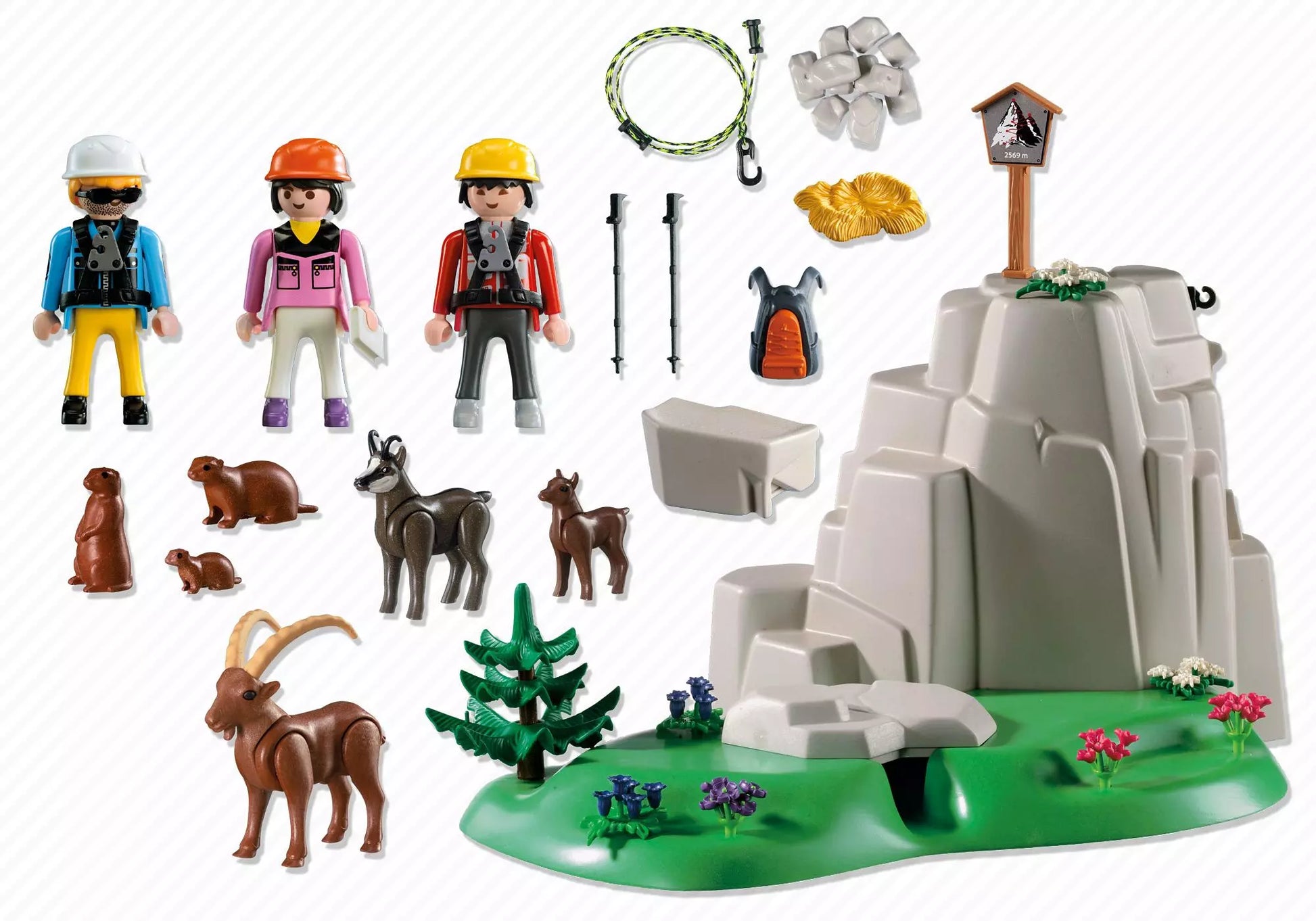 Playmobil 5423 Country Kletterfelsen mit Gebirgstieren - plegobil