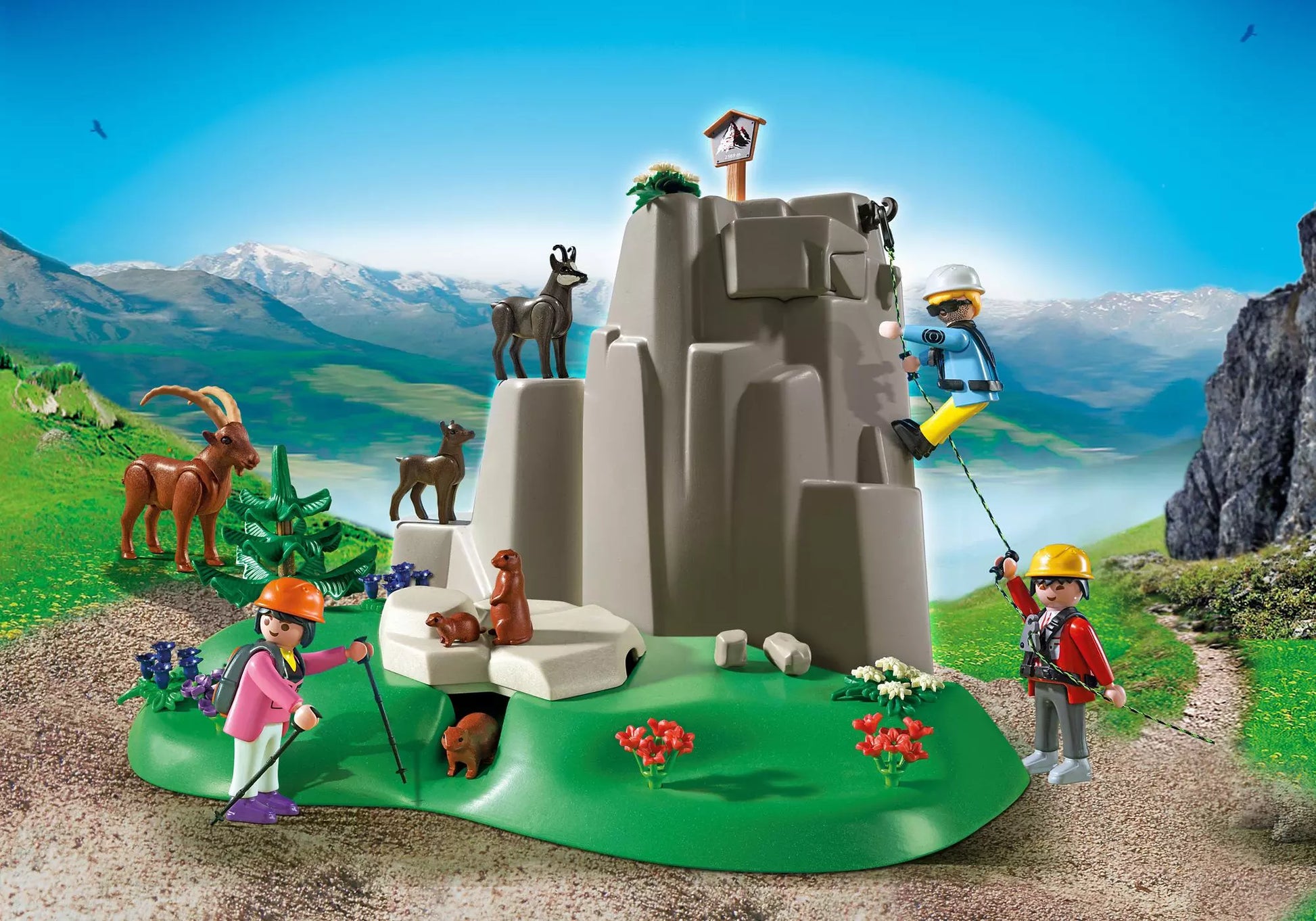 Playmobil 5423 Country Kletterfelsen mit Gebirgstieren - plegobil