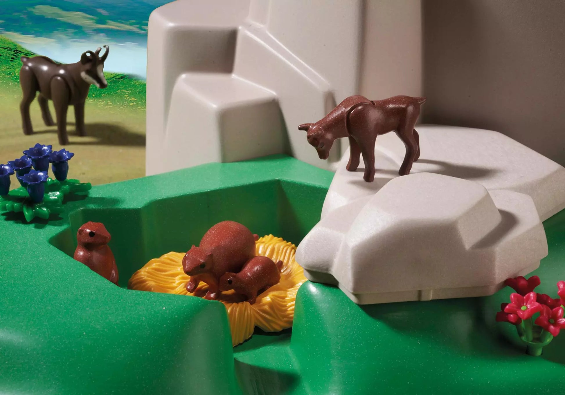 Playmobil 5423 Country Kletterfelsen mit Gebirgstieren - plegobil