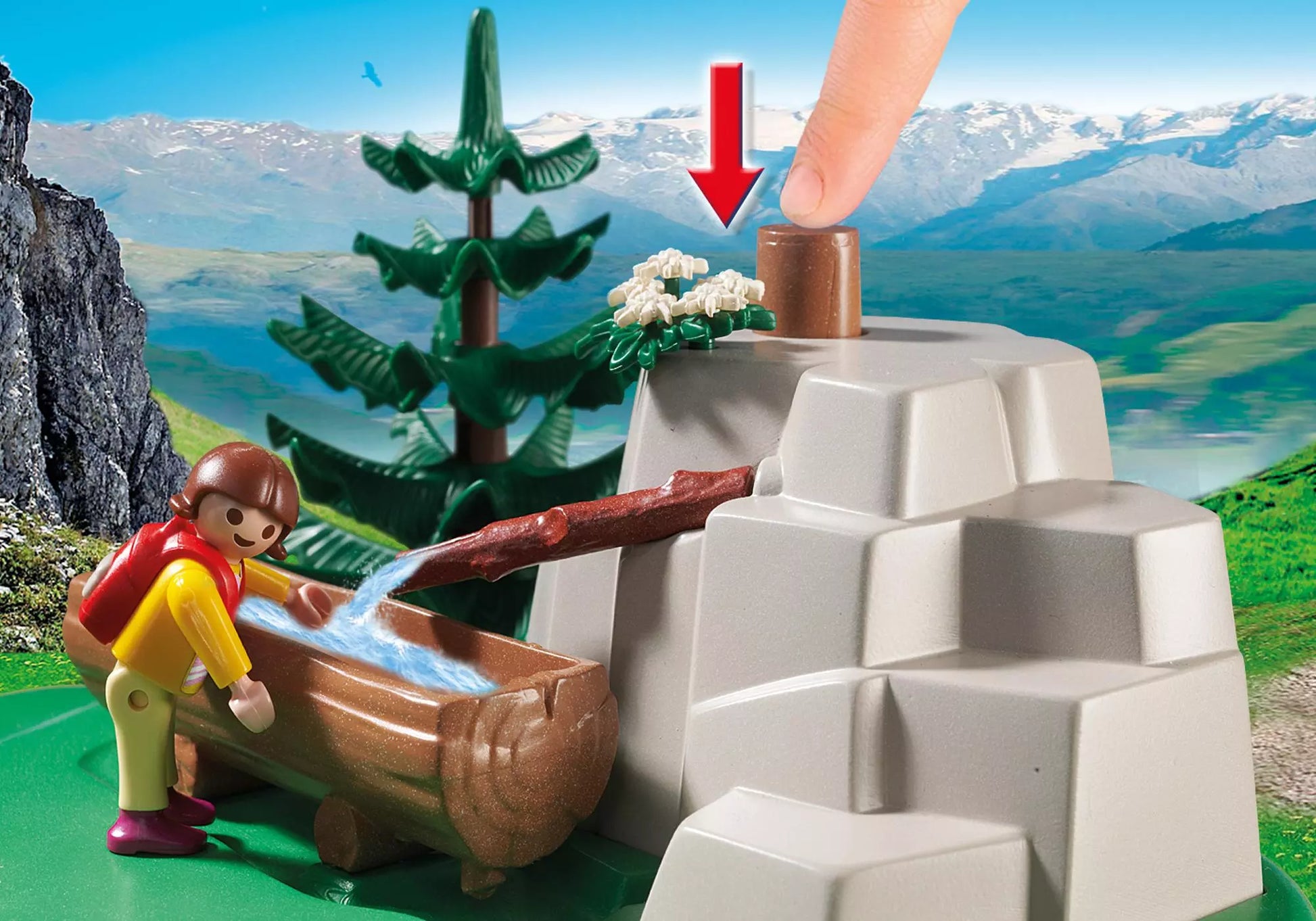 Playmobil 5424 Country Wanderer bei der Gebirgsquelle - plegobil