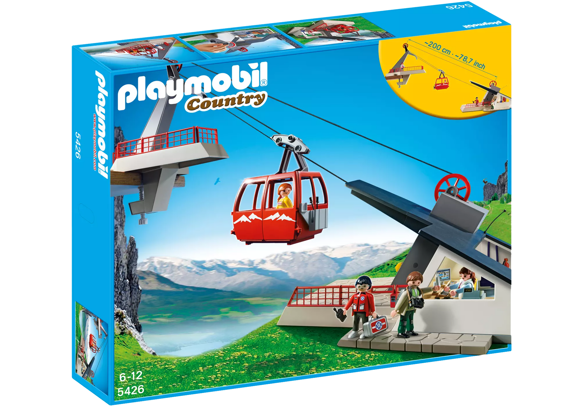 Playmobil 5426 Country Seilbahn mit Bergstation - plegobil