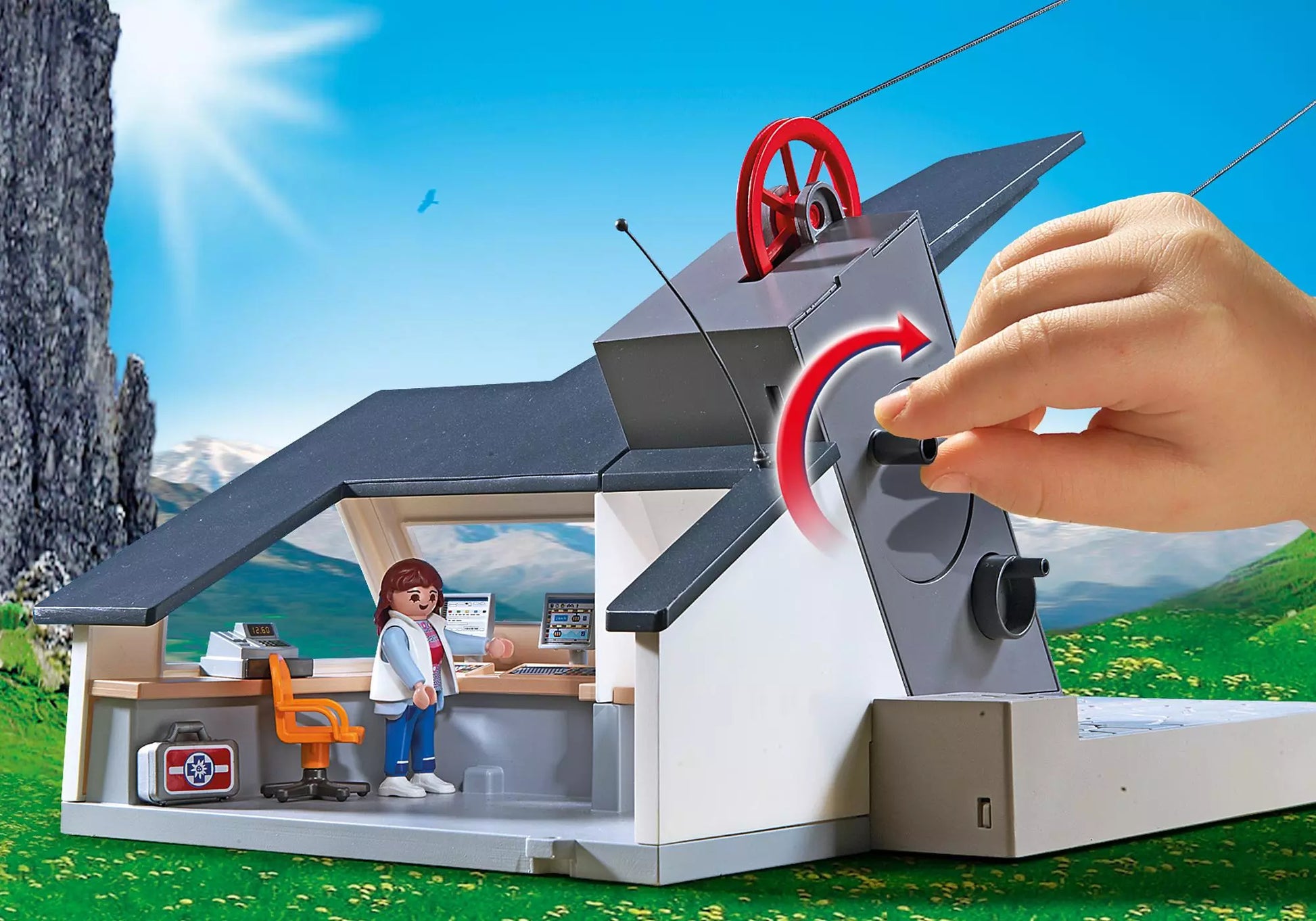 Playmobil 5426 Country Seilbahn mit Bergstation - plegobil