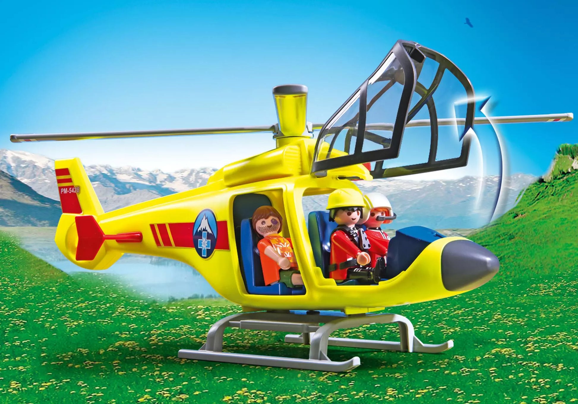 Playmobil 5428 Country Helikopter der Bergrettung - plegobil