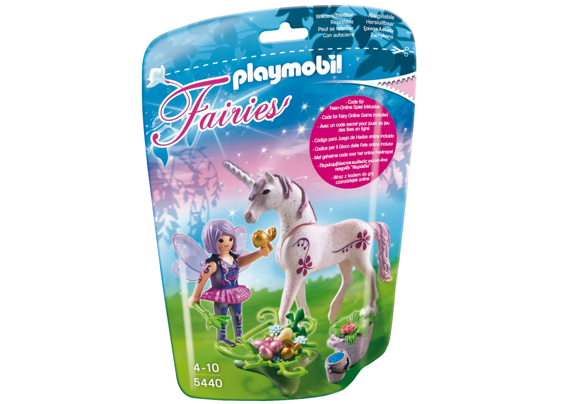 Playmobil 5440 Fairies Futter-Fee mit Einhorn Morgentau - plegobil