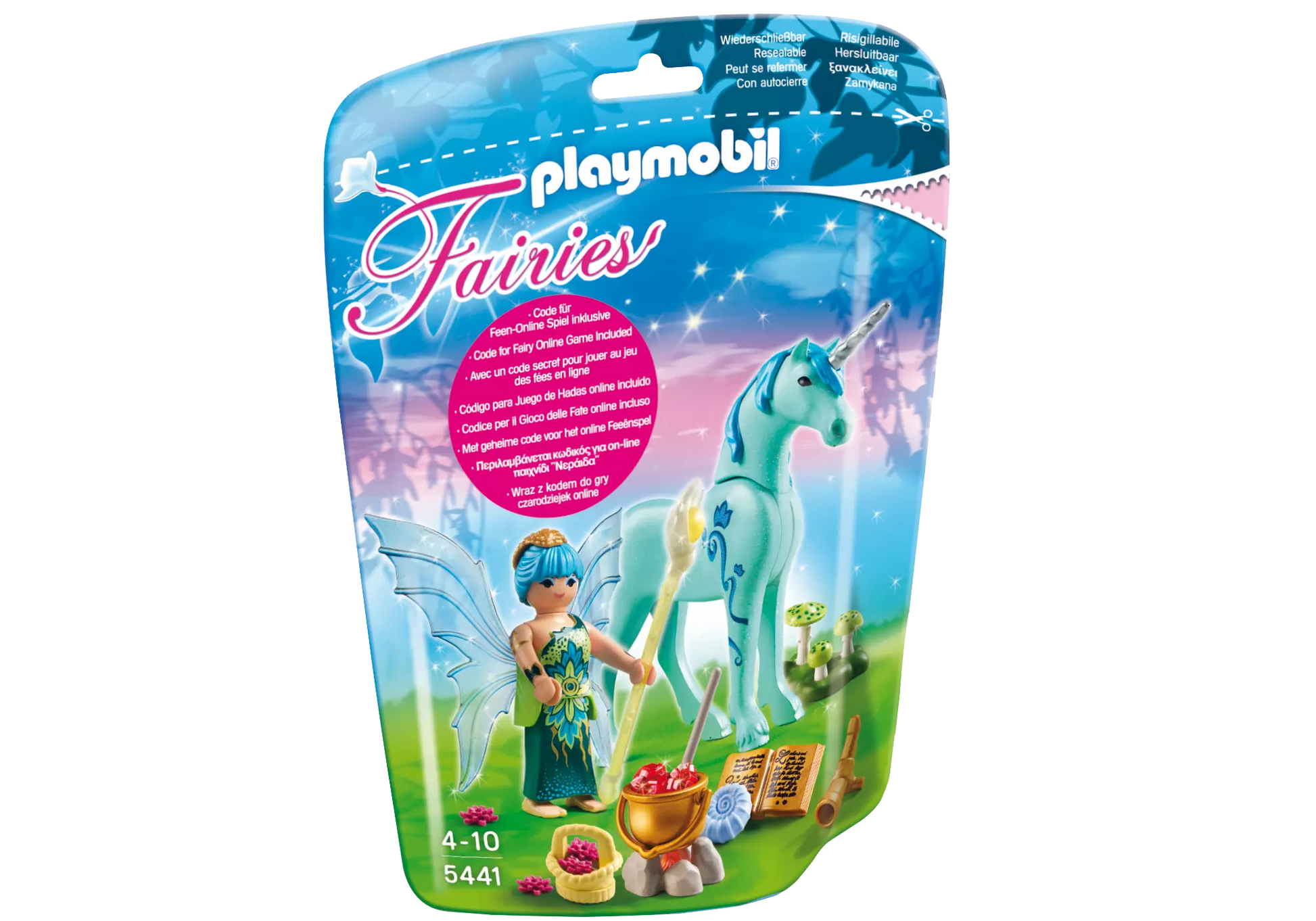 Playmobil 5441 Fairies Heiler-Fee mit Einhorn Nachtsaphir - plegobil