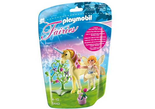 Playmobil 5442 Fairies Schmuck-Fee mit Einhorn Sonnenstrahl - plegobil