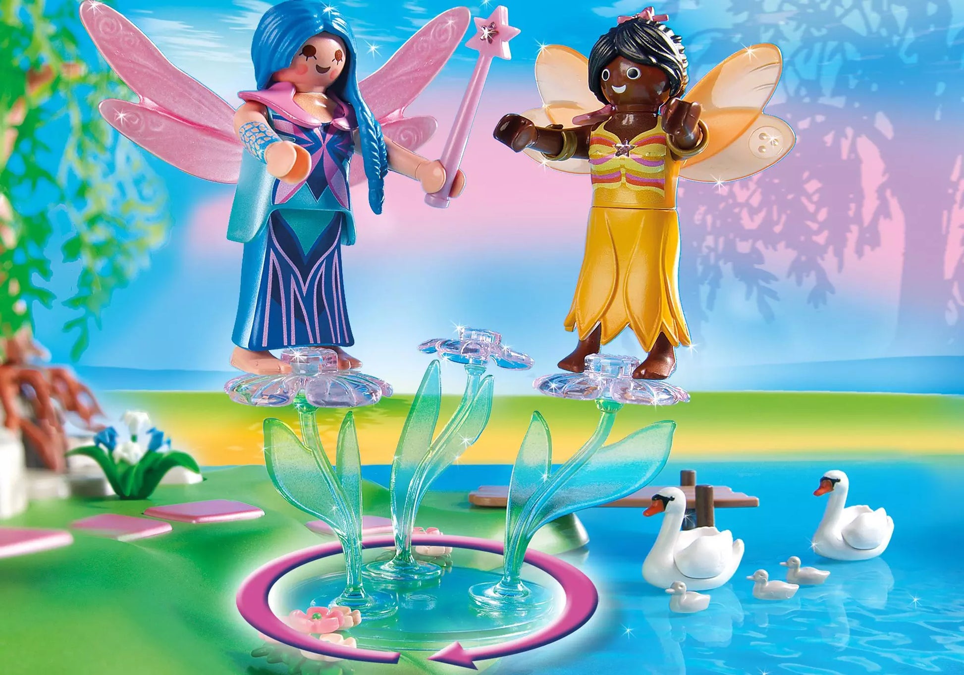 Playmobil 5444 Fairies Feeninsel mit magischer Edelsteinquelle - plegobil
