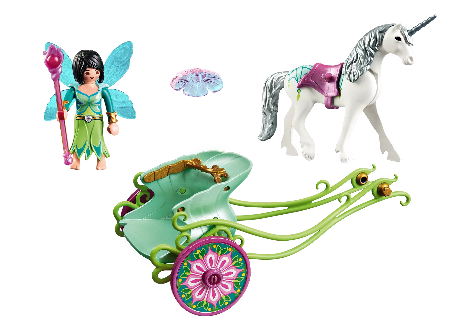 Playmobil 5446 Fairies Einhornkutsche mit Schmetterlingsfee - plegobil
