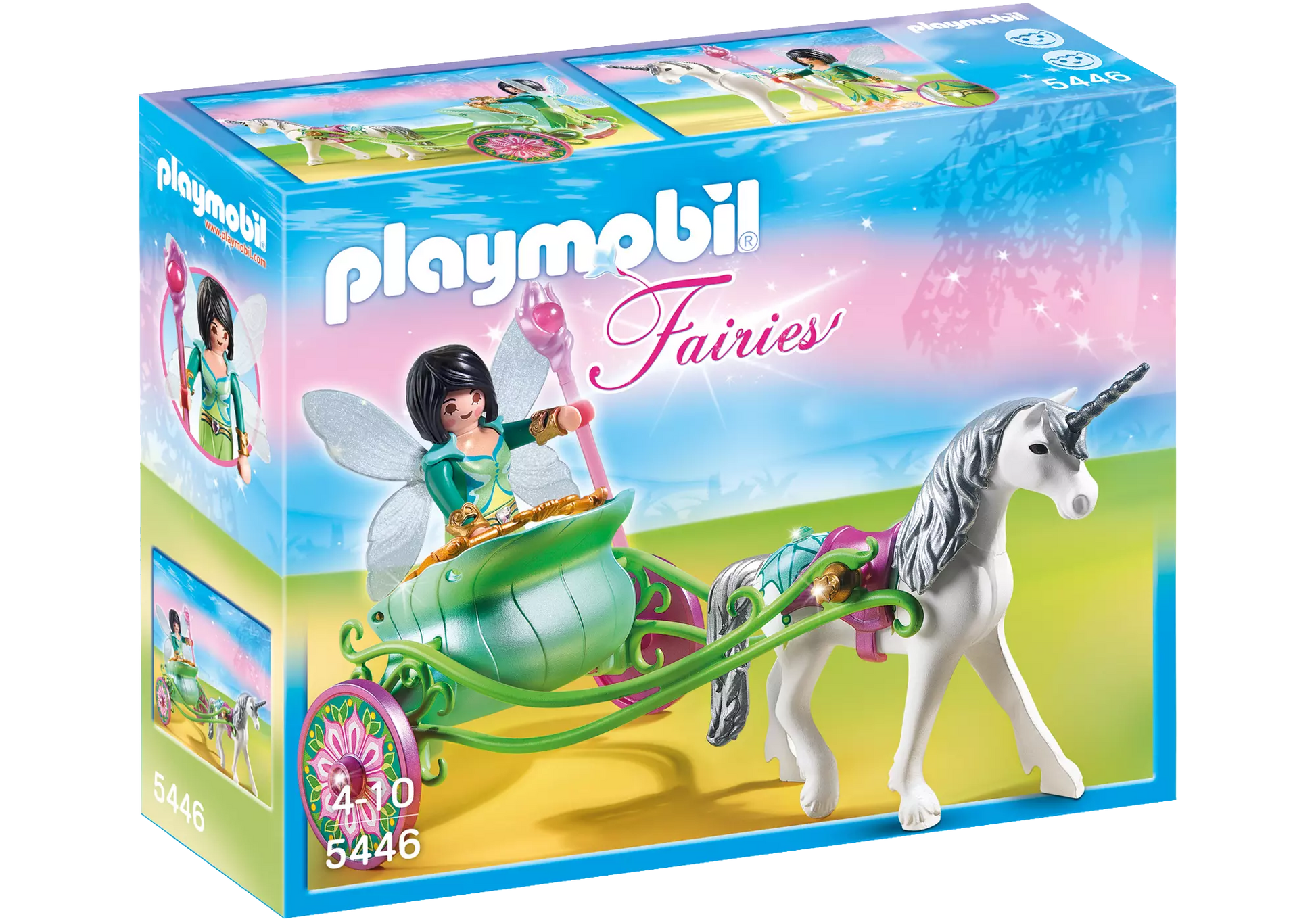 Playmobil 5446 Fairies Einhornkutsche mit Schmetterlingsfee - plegobil